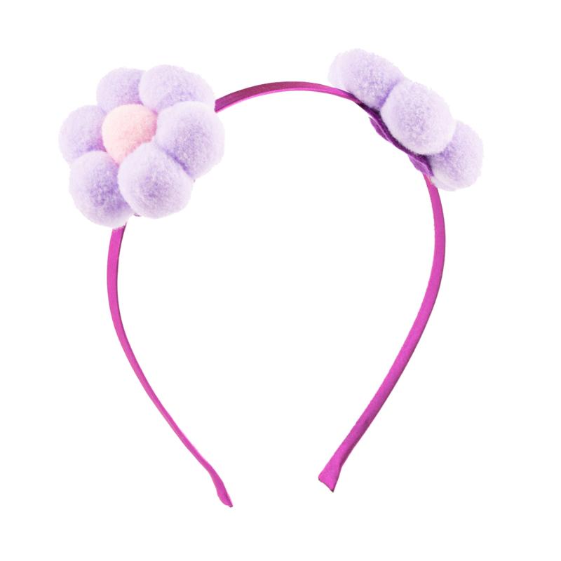 FLOWER POMPOM TIARA